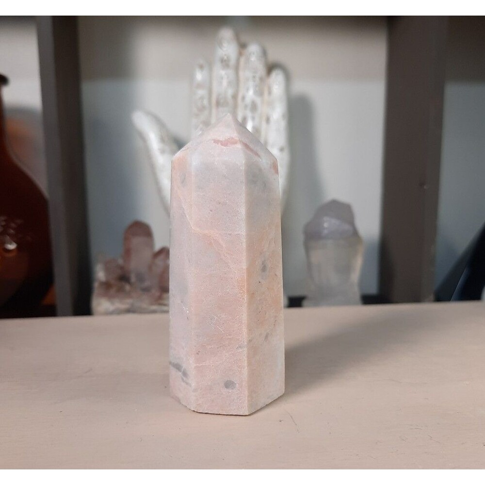 Pink Opal Crystal Tower